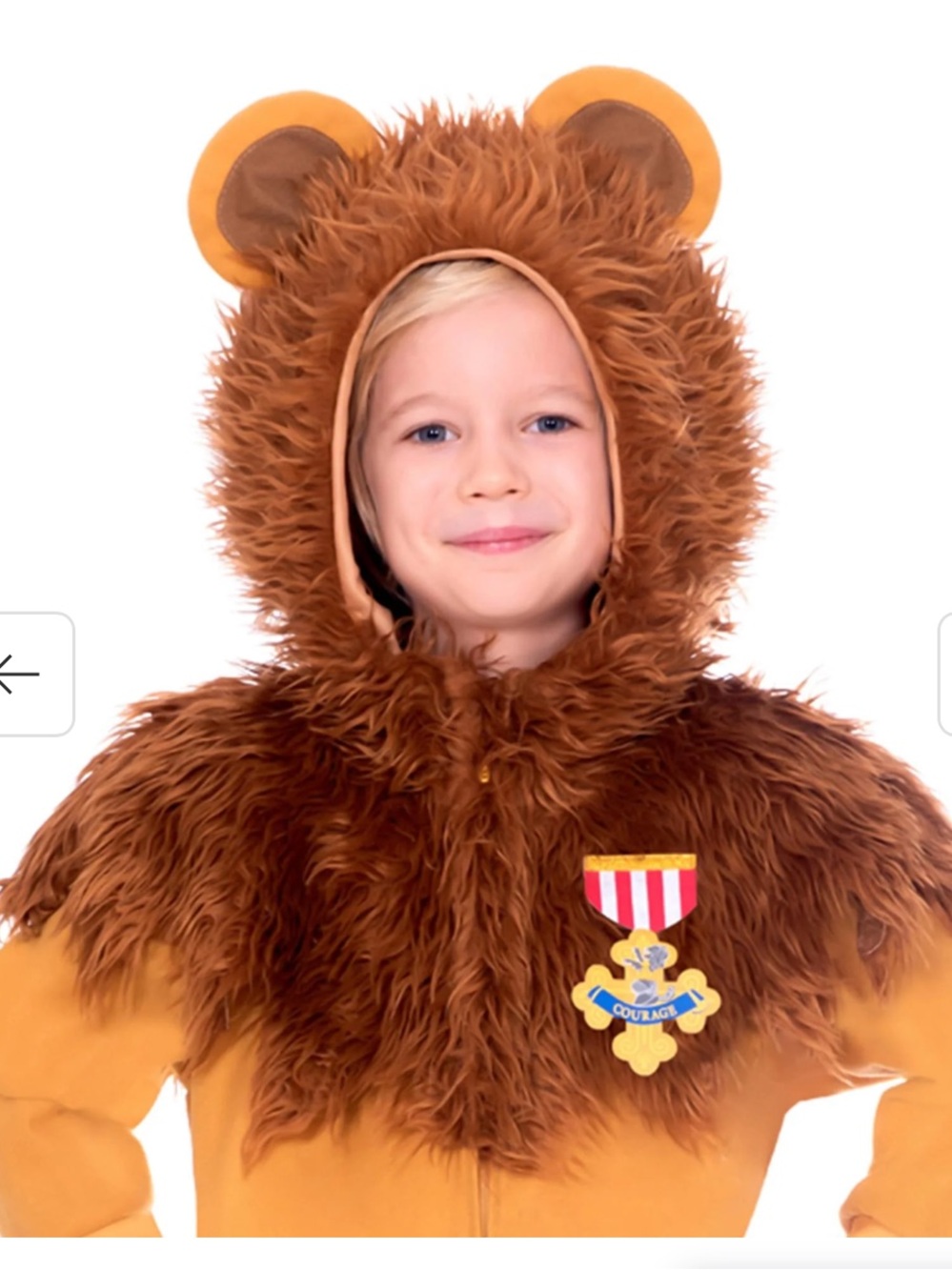Rubies The Wizard of Oz Kids Toddler Cowardly Lion Costume Onesie with Mane